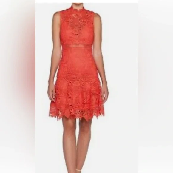 Bardot Elise A-Line Dress Regular 6 (S) / Red